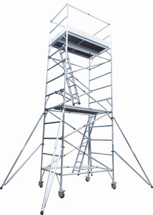 Aluminum scaffolding tower