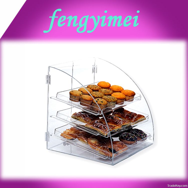 Clear acrylic bakery display