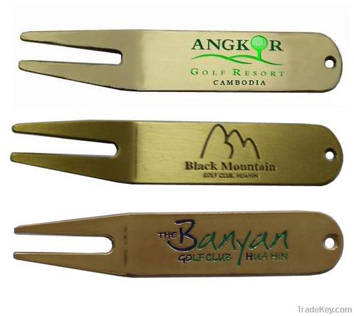 golf divot tool & pitch fork