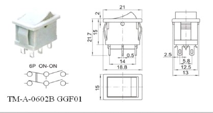 High Quality Rocker Switch for lamp