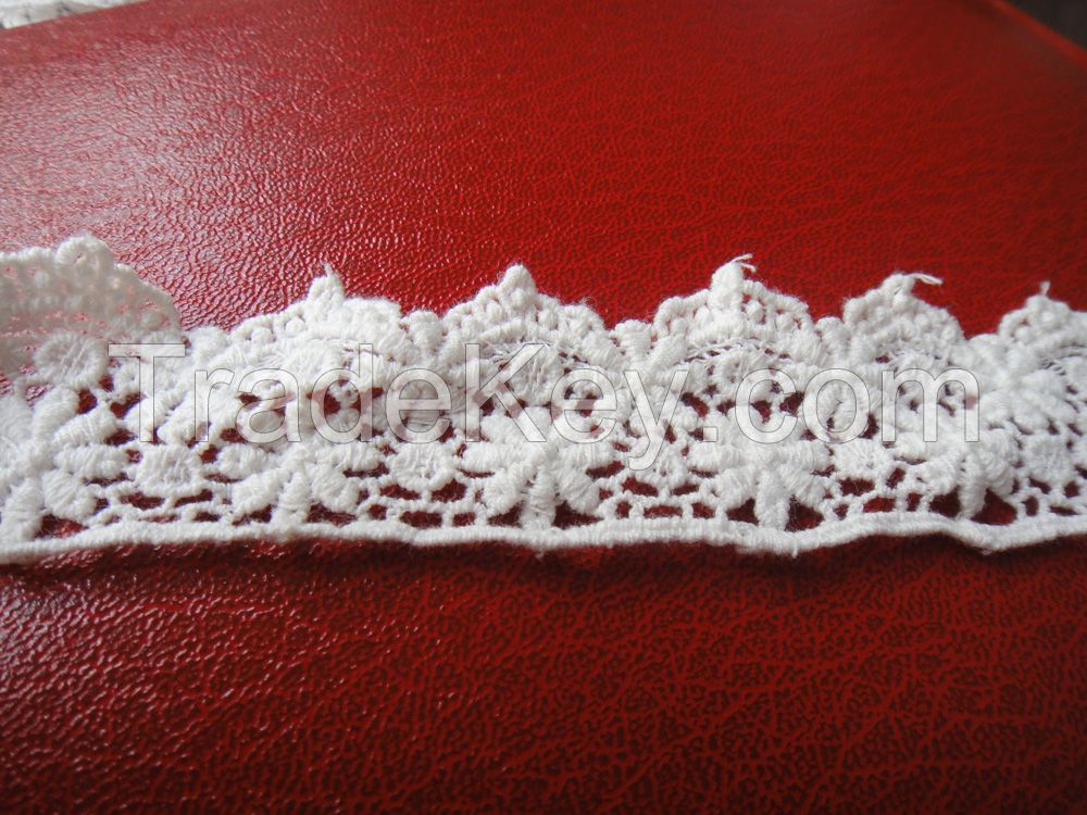 3.5  cm 100% cotton lace wholesale and retail 