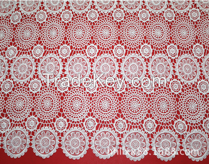 New style embroidery lace fabric whole sale  