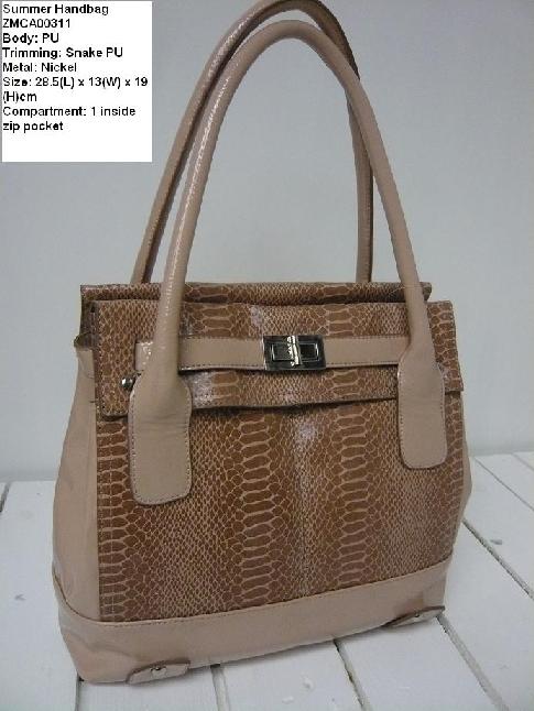 Snake PU Handbag