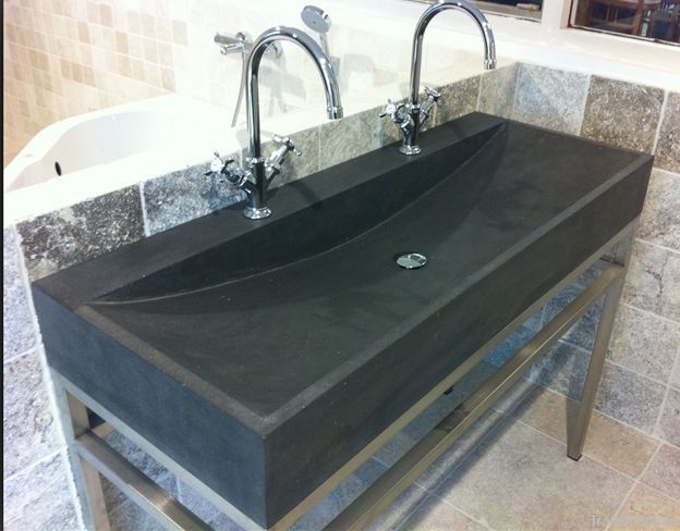 Blue limestone wash basin &amp; sink/ lime stone basin