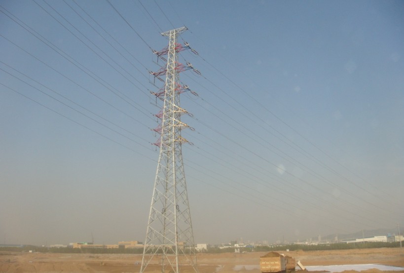 power transmission line steel tower