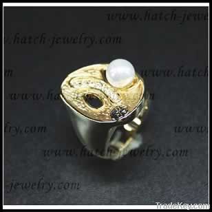 Fashion Jewelry Zircon Rings Hatch-R32406-S1