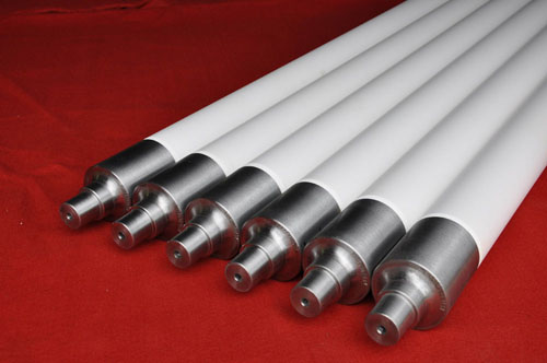 Fused quartz ceramic roller