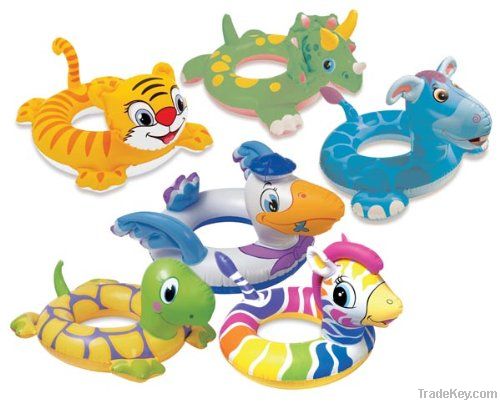 2011 new design transparent inflatable children swim ring