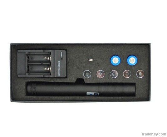 1W blue laser pointer with 5 Star Caps