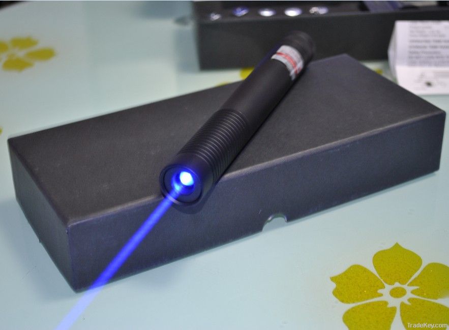 1W blue laser pointer with 5 Star Caps