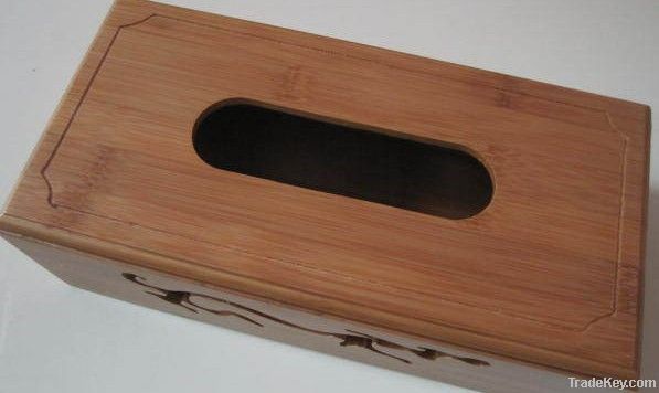 Eco-friendly Bamboo Tissue Box