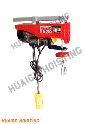 mini electric wire rope hoist 220V