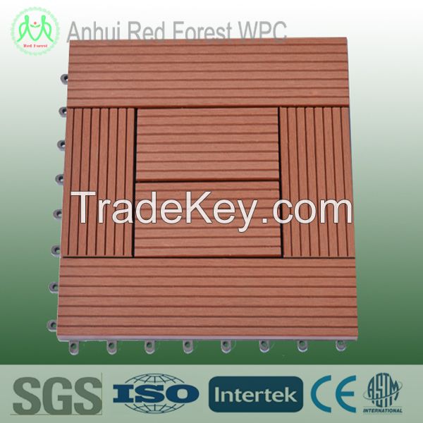 wpc composite decking tiles, wpc interlock tile, pool deck tiles,balcony tiles, wood plastic decking tiles