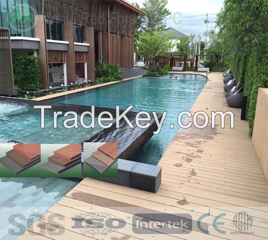 wood plastic composite flooring for pool deck/wpc flooring deck