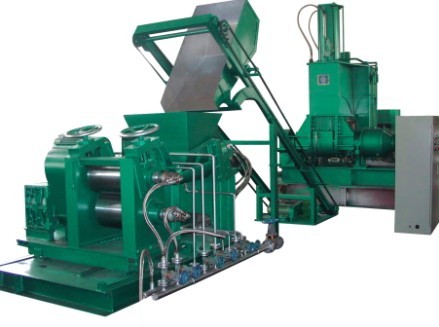 Mixing-extruding-sheeting line