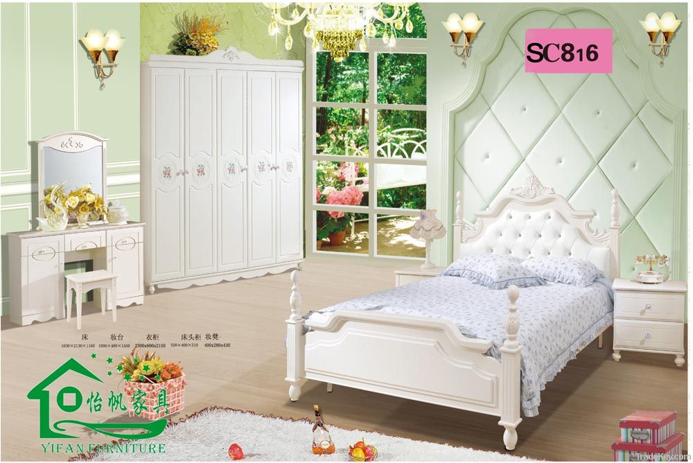 Wooden Children Bedroom Furniture (YF-SC816)