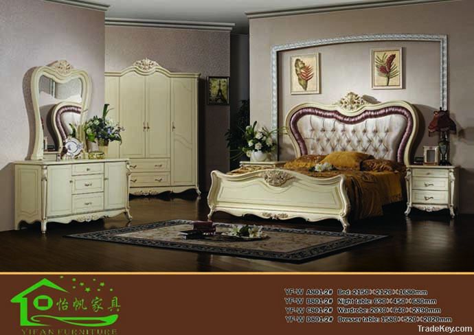 Classic Wooden bedroom furniture YF-WA801-2