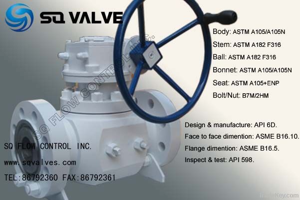 Top entry forged ball valve