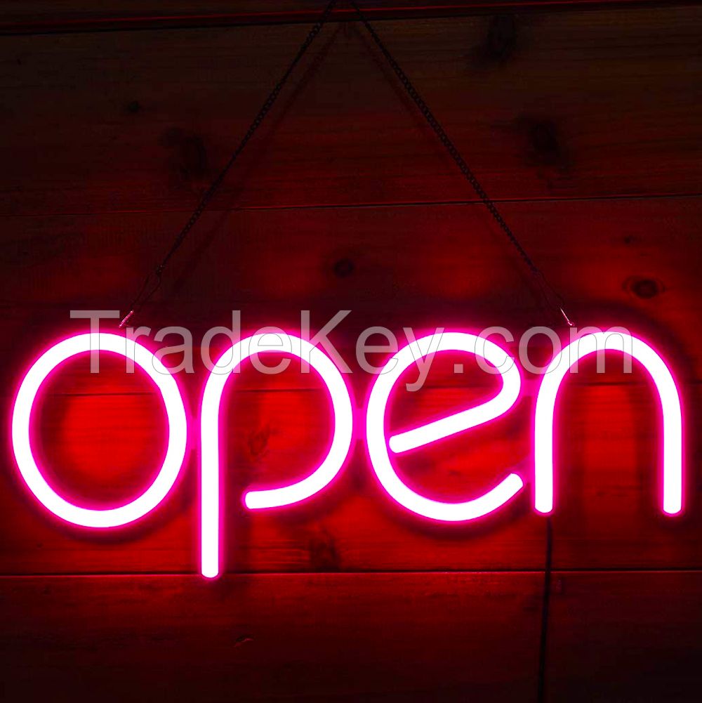 Customized LED Neon Bar PIZZA Open Sign For Shop, Bar, Store, Home Decoration 40*20cm