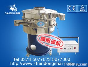 Ultrasonic vibrating separator for PVC powder