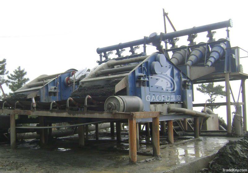 Dewatering vibration screen machine