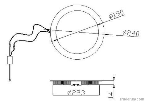 led slim downlight(ES-XMBY24)