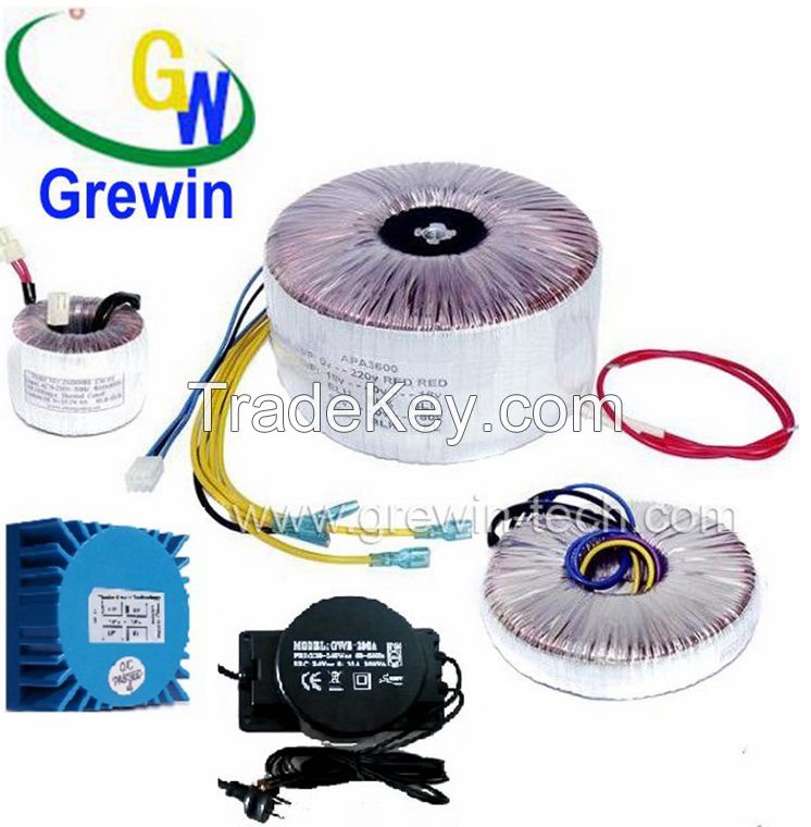 DC toroidal transformer 12v 24v toroidal transformer with CE approval 