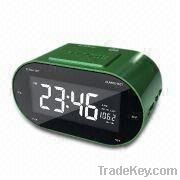 AM/FM LCD Clock Radio with AC Power, Time Display and and Alarm/Snooze