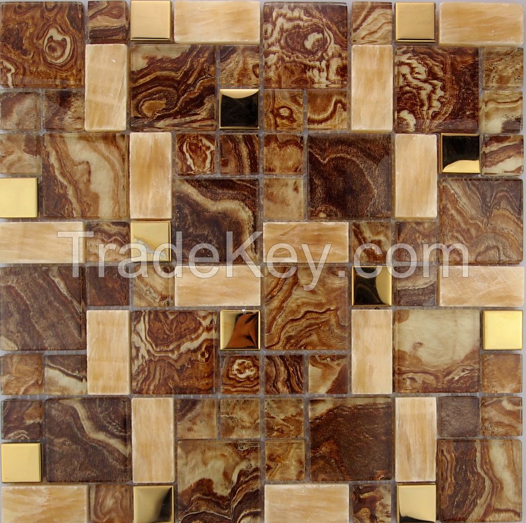 flower glass mosaic tile jsm-834