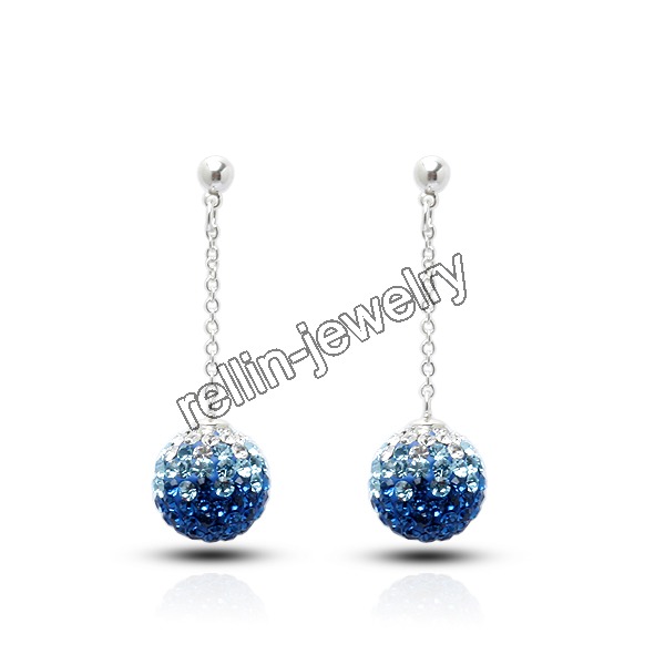 Crystal Ball Fashion Earrings