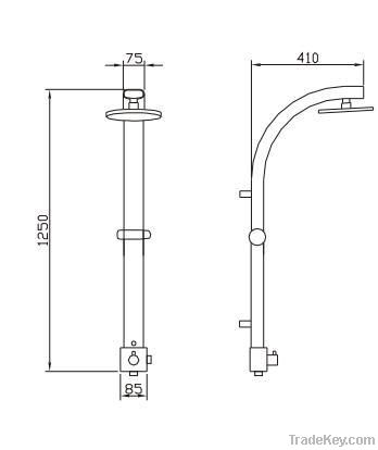 shower panel/shower column B1010