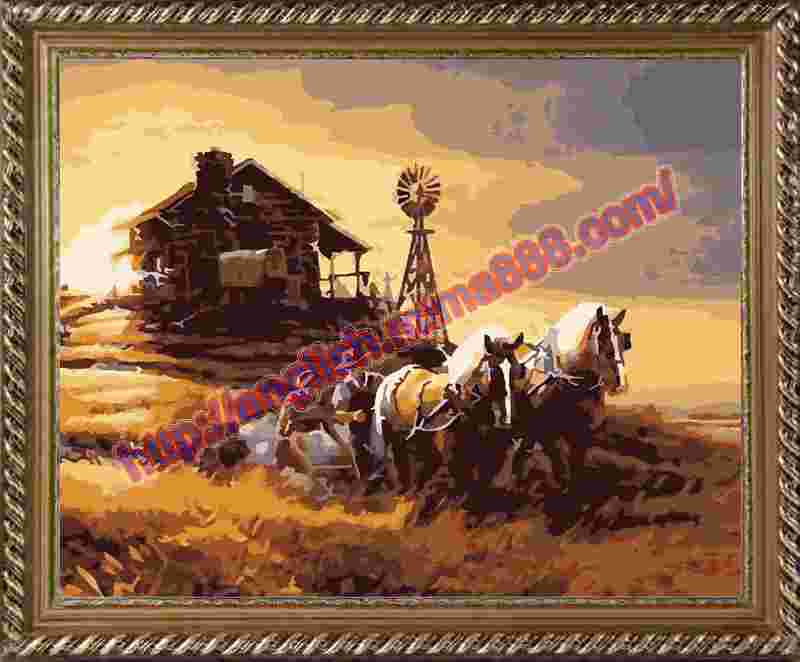 Scenery Diy oil painting  by numbers