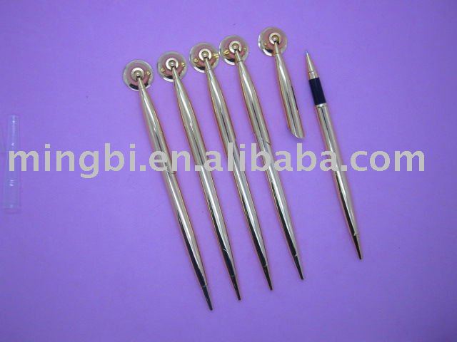 Hot sell silver&gold metal desk ball pen