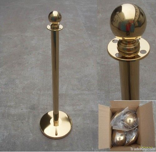 Classical titanium rope stanchion / rope post