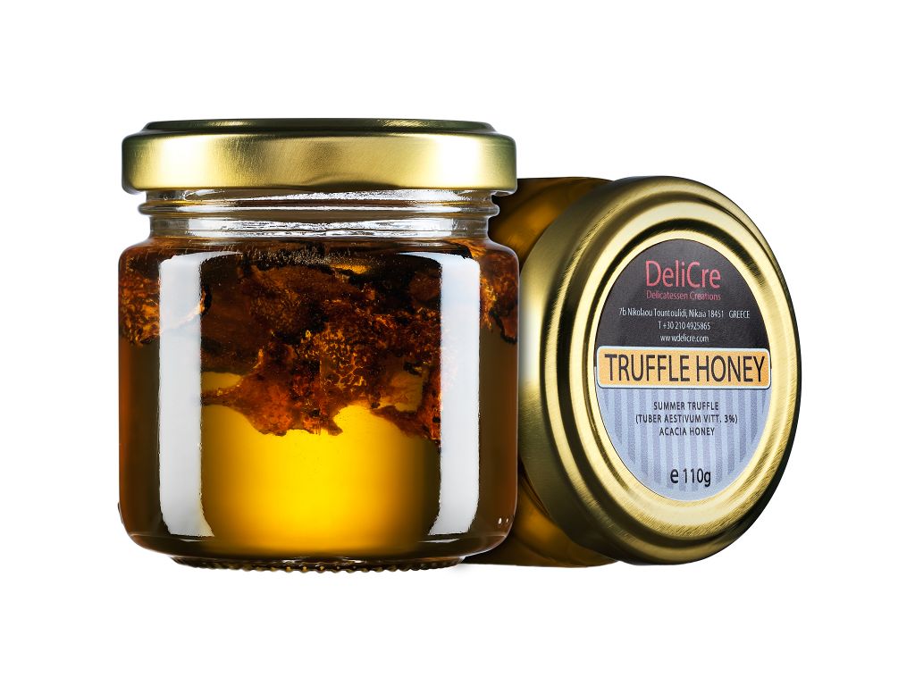 Acacia Honey with pieces of Black Summer Truffle (t.aestivum vitt. 3%)