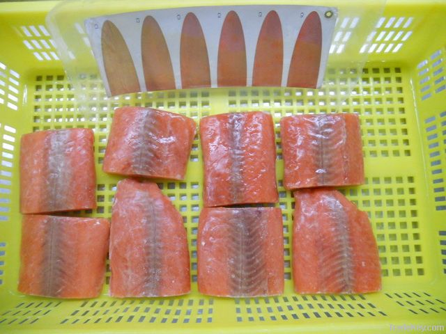 Pink salmon portion