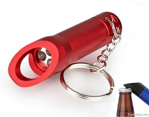 LED Keychain Light with Bottle Opener