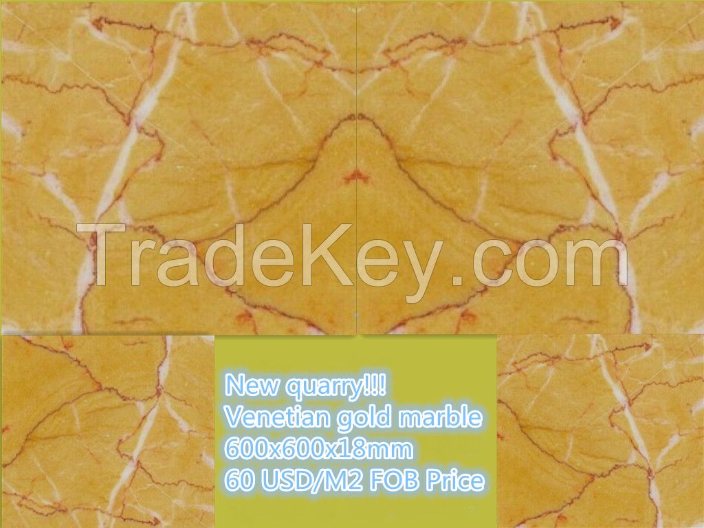 Golden marble price yellow color marble for decoration