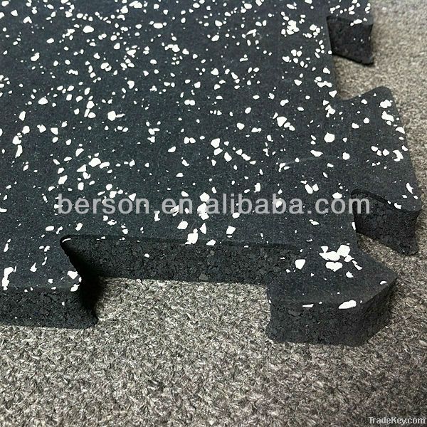 environmental rubber interlocking floor for gymnasium, gym flooring ma