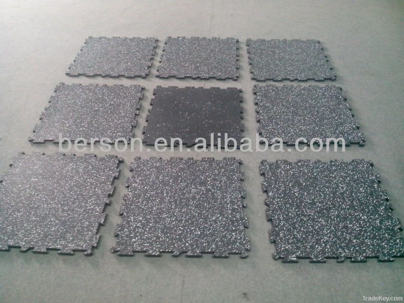 environmental rubber interlocking floor for gymnasium, gym flooring ma