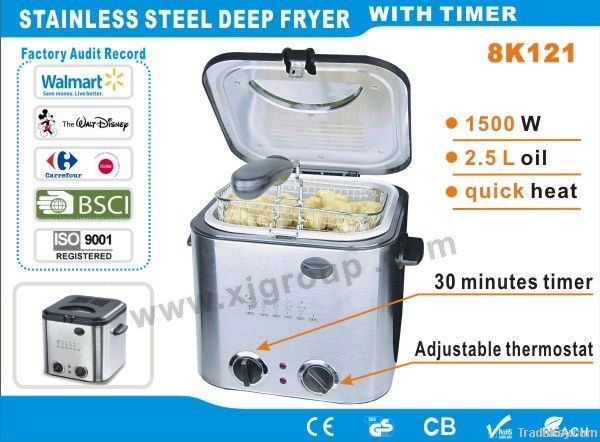 Stainless Steel Deep Fryer    XJ-8K121