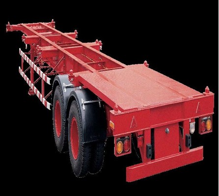 Container transport semi trailer