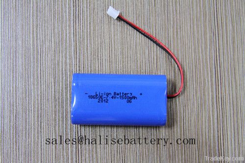 7.4V1500mAh lithium ion battery pack