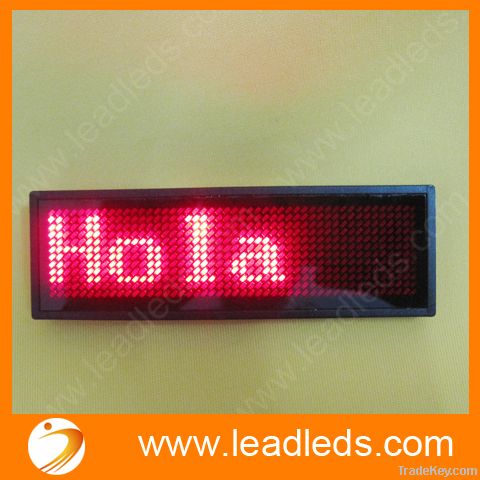 advertising Flashing LED badge with colorful