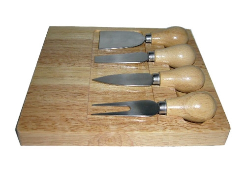 chopping board with 4pcs cheese knife