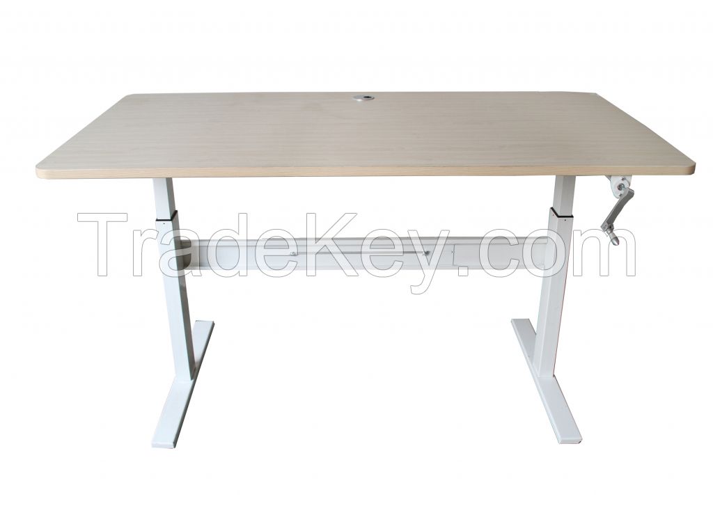 Manually Height Adjustable Desk/Desk Frame