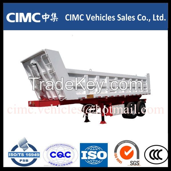 China hydraulic dump trailer, widely used dump trailer, 50 ton dump trailers