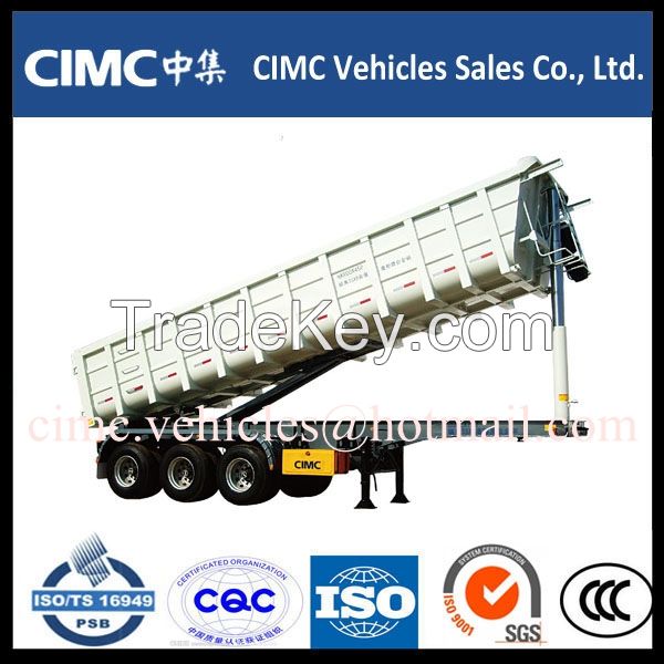 &quot;U&quot;style tipper semi trailer with three axles