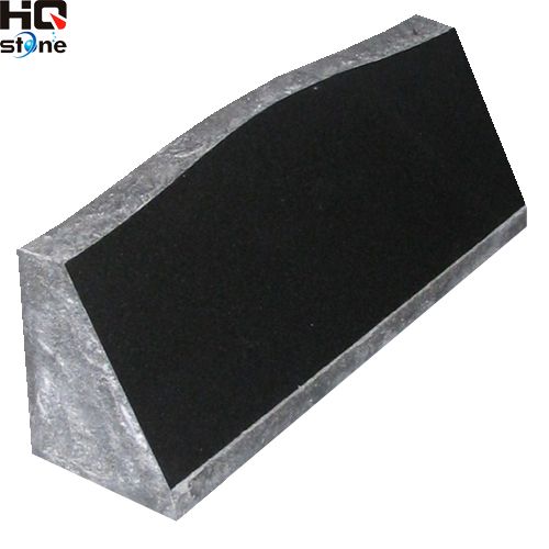 Shanxi Black Granite Slant Gravestone