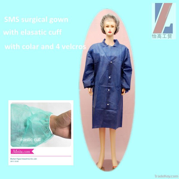 Nonwoven surgical gown